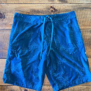 Men's Under Armour‎ Swim Trunks Turquoise Blue Board Shorts